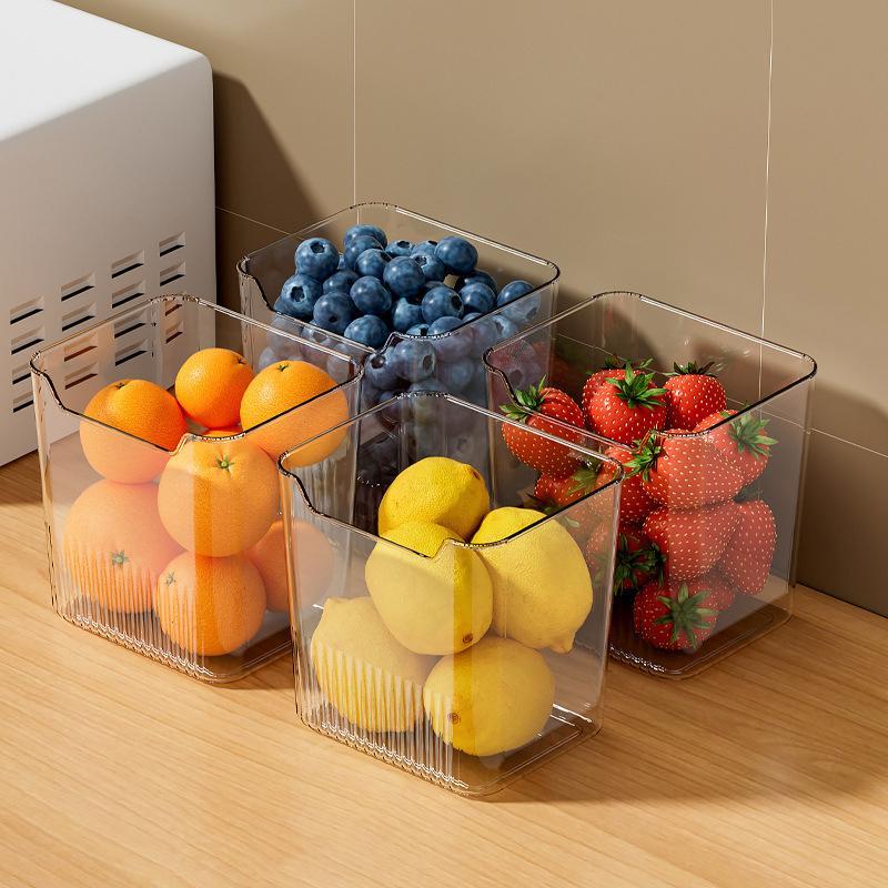 Porta Lateral Da Geladeira Caixa De Armazenamento De Alimentos Organizador De Cozinha Para Frutas Vegetais Especiarias
