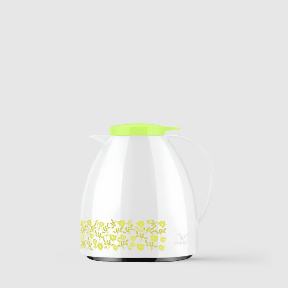 Bule Viena Baby 400ml com Gatilho Flores Verde Lime Invicta