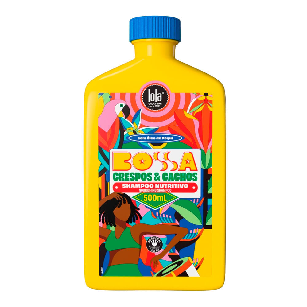 Shampoo Nutritivo Lola From Rio Bossa Crespos e Cachos com Óleo de Pequi 500ml