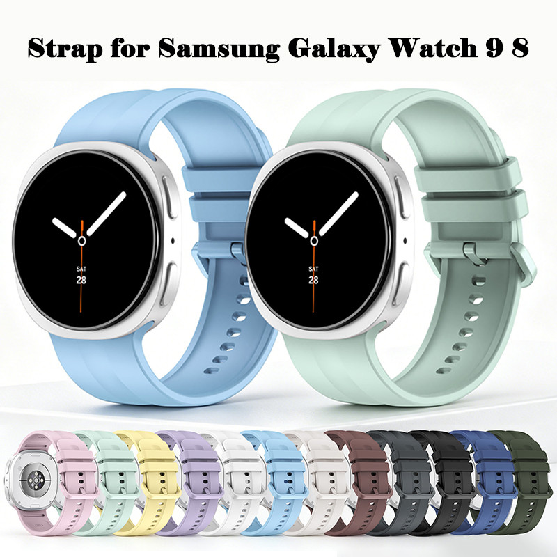 Pulseira Esportiva De Silicone Para Smartwatch Samsung Watch Galaxy 9 20mm De Borracha Acessórios De Substituição 8 44 4