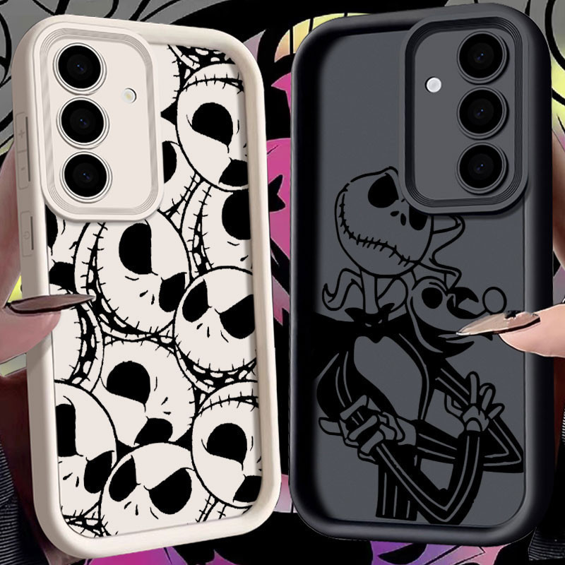 Capa de Telefone Jack Sally Skelly Kingston Arte para Samsung Galaxy S25 S24 S23