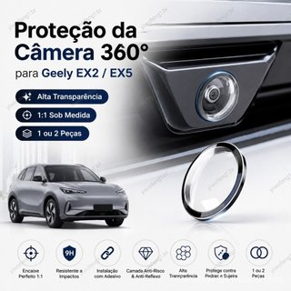 Protetor de Câmera 360 para Geely EX2 EX5 Carro Capa de Proteção Automotiva Dianteira Traseira Acessório Veículo GR
