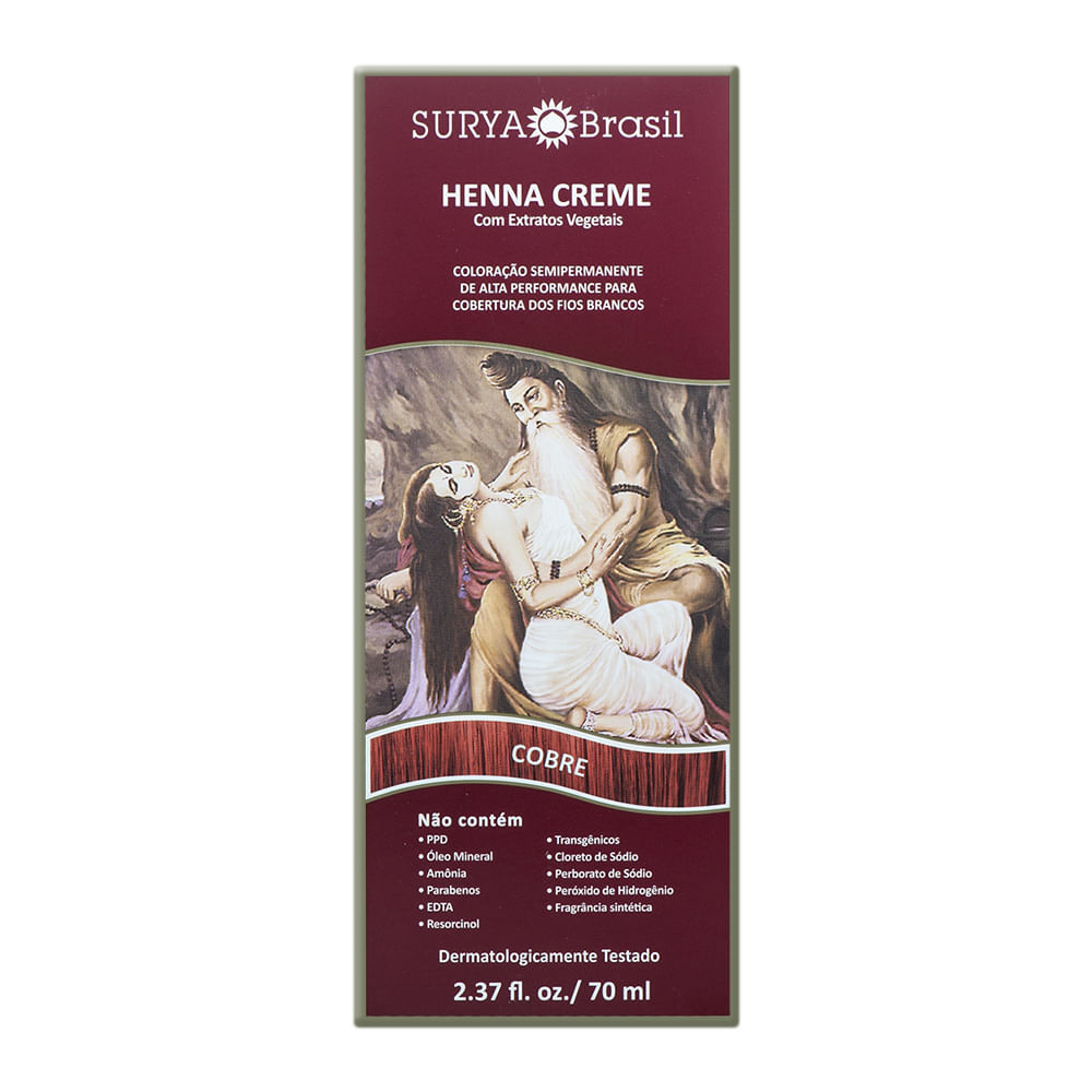 Henna Creme Surya Brasil Cobre kit