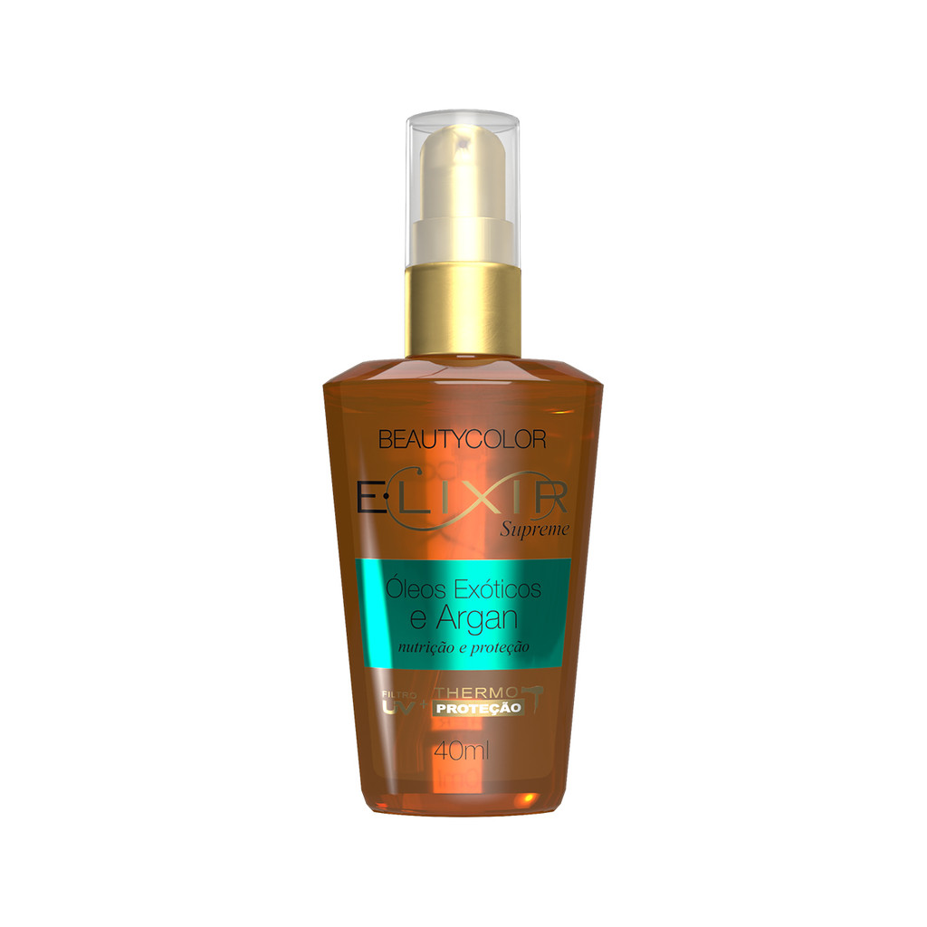 Imagem E.lixir Óleo Exóticos e Argan - Nutrição Intensa e Proteção Contra Danos - BEAUTYCOLOR - 40ml