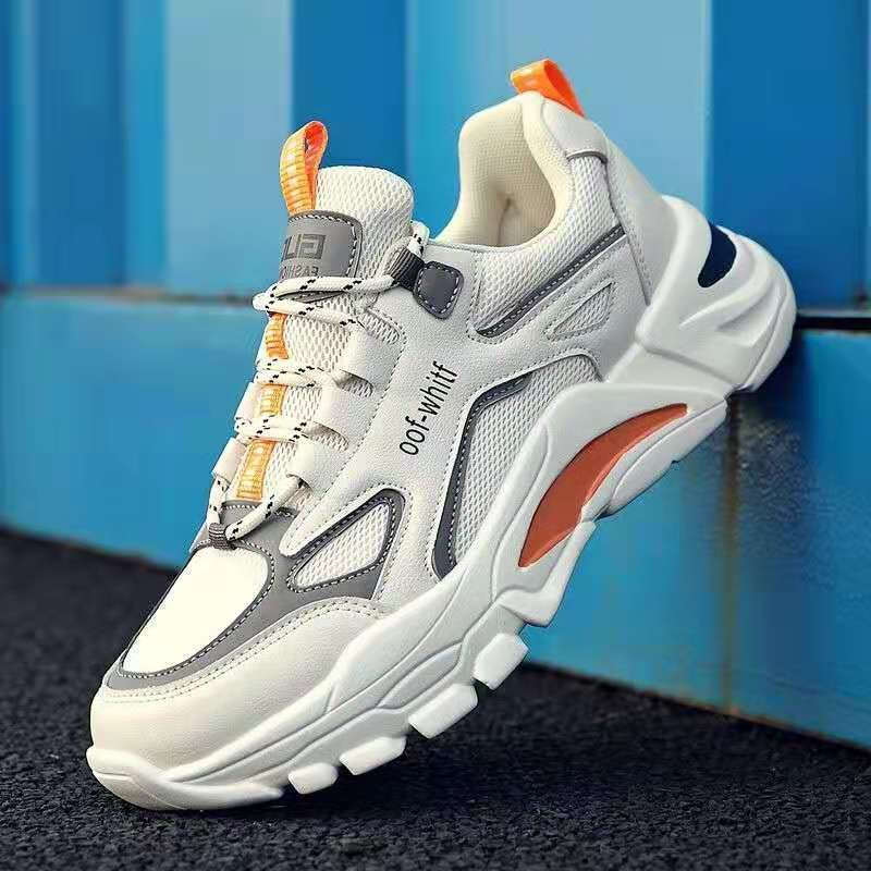 Novos tênis masculinos de primavera, elegantes e respiráveis, em tecido de malha, para esportes, lazer e corrida. 4D4Y