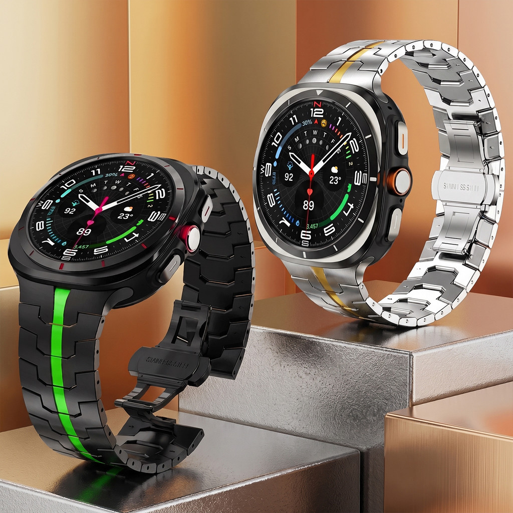 Pulseira De Substituição De Aço Inoxidável Sólido Para Samsung Galaxy Watch Ultr