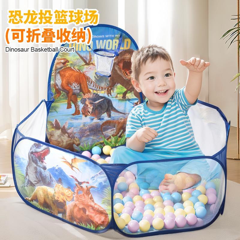 Tenda infantil interior ao ar livre brinquedos dinossauro Playhouse pequena casa meninos meninas deve dobrável oceano pi