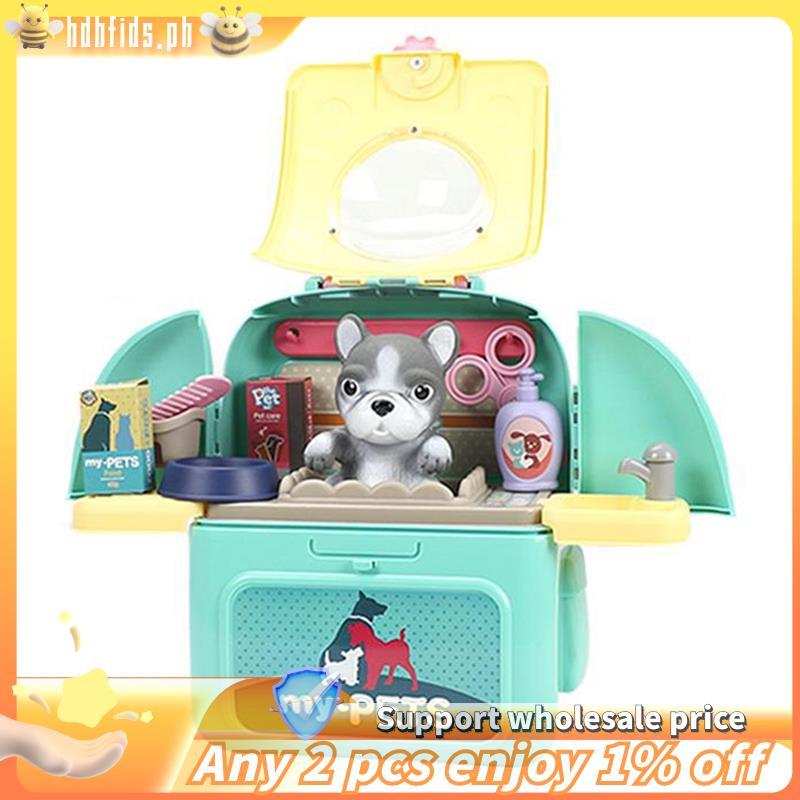 Animais Dos Desenhos Animados Brinquedos Para De Estimação Realista Pet Veterinário Mochila Fingir Jogar Brinquedo Jogo