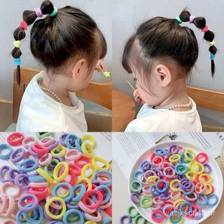 kit 250 elasticos de Cabelo Tipo Meia  Xuxinha Criança Adulto Rabicó Pequeno