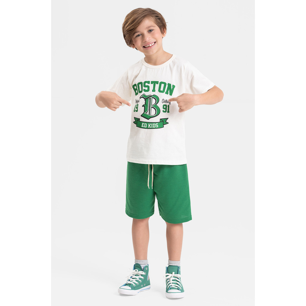 Conjunto Infantil Verão Masculino Menino 2 ao 14 anos Roupa Juvenil - Pronta Entrega