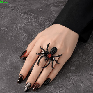 Anel Aberto KBOX , De Aranha Animal De Insetos Dedo De Liga De Strass Hip Hop , Cor Preta , Menina