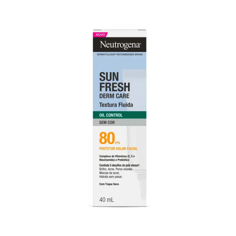 Protetor Solar Facial Neutrogena Sunfresh Oil Control Fps80 40ml · foto 2