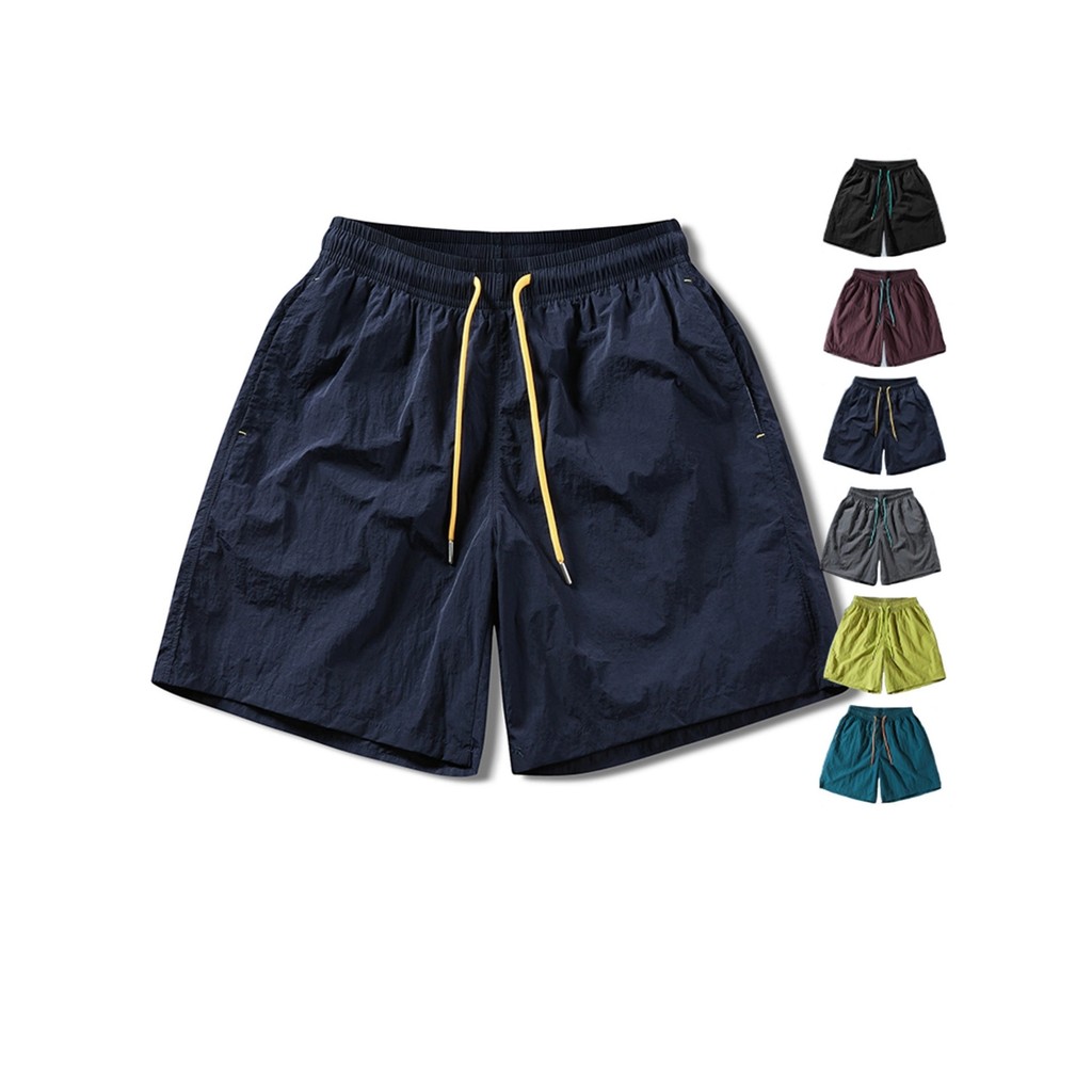 100 calças de cinco pontos de secagem rápida de náilon masculino verão tamanho grande solto Extra grande gordo leve resp