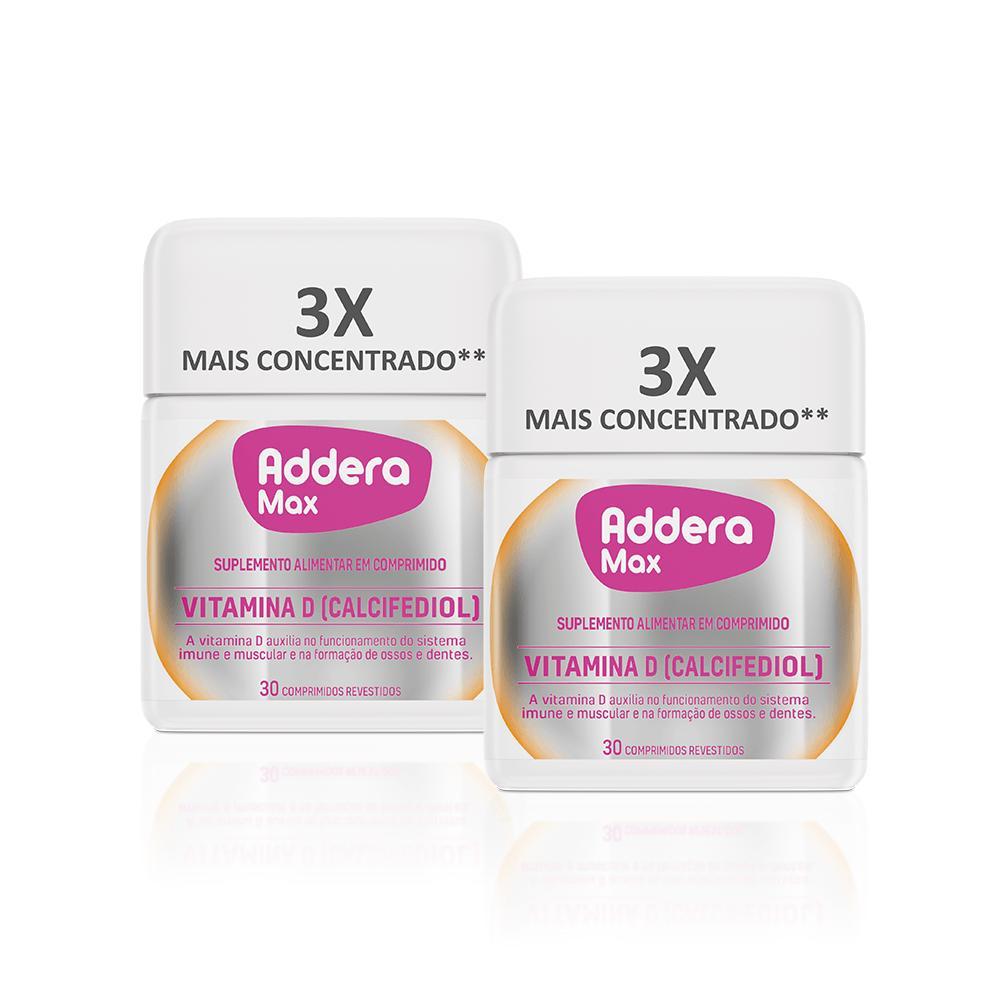 Kit 2 Vitaminas D Addera Max - 30 Comprimidos