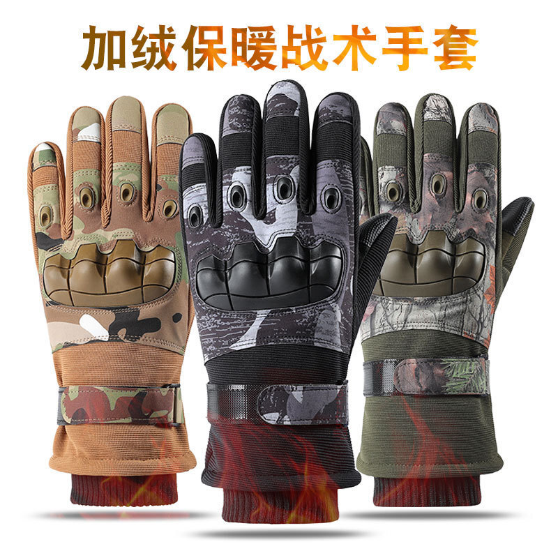 Luvas masculinas de lã com tela sensível ao toque quente para ciclismo ao ar livre motocicleta antiderrapante resistente