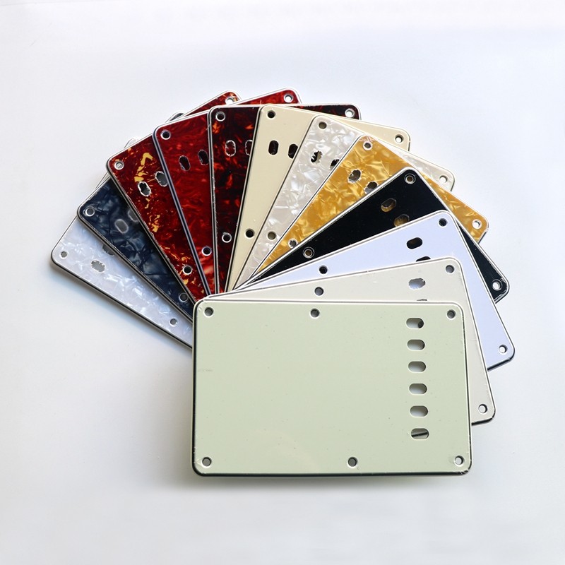 Dongli guitarra elétrica nova marca branco cremoso amarelo pérola ST capa traseira preto 3 camadas 6 buracos Retro branc