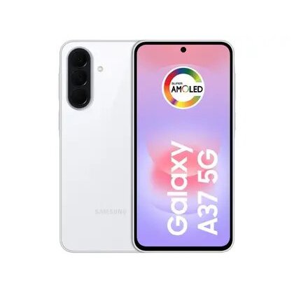 Smartphone Samsung Galaxy A37 256GB 5G - Branco, Câmera 50MP, RAM 8GB, Tela 6.7"