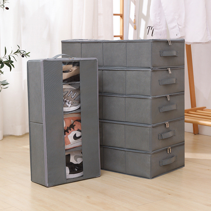 Caixa de sapato não tecido cama sola sapato caixa de armazenamento quarto sapatos Qingming caixa de armazenamento roupas