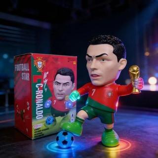 Cristiano Ronaldo Boneco Dançarino Cr7 Portugal Com Luz E Som