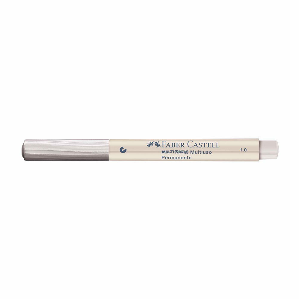 Pincel marcador multisuperfícies Multimark 1.0mm Branco 357153 Faber-Castell