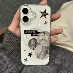 Capa de Celular Ariana Grande Estrela iPhone 11 12 13 14 15 16 17 air pro plus max