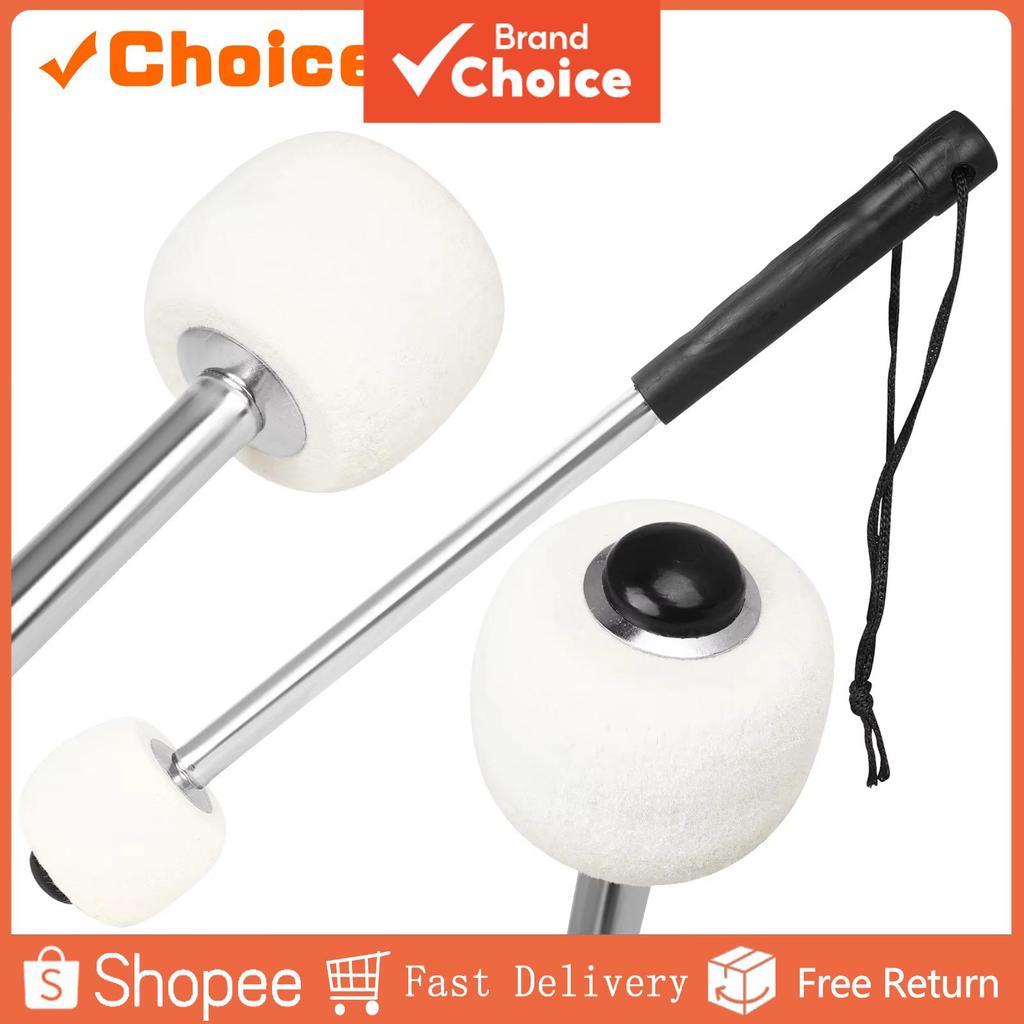 IRIN Malho De Bumbo Branco , Acessórios De Percussão De Alta Qualidade , Baquetas De Feltro De Lã , Peças De Instrumento
