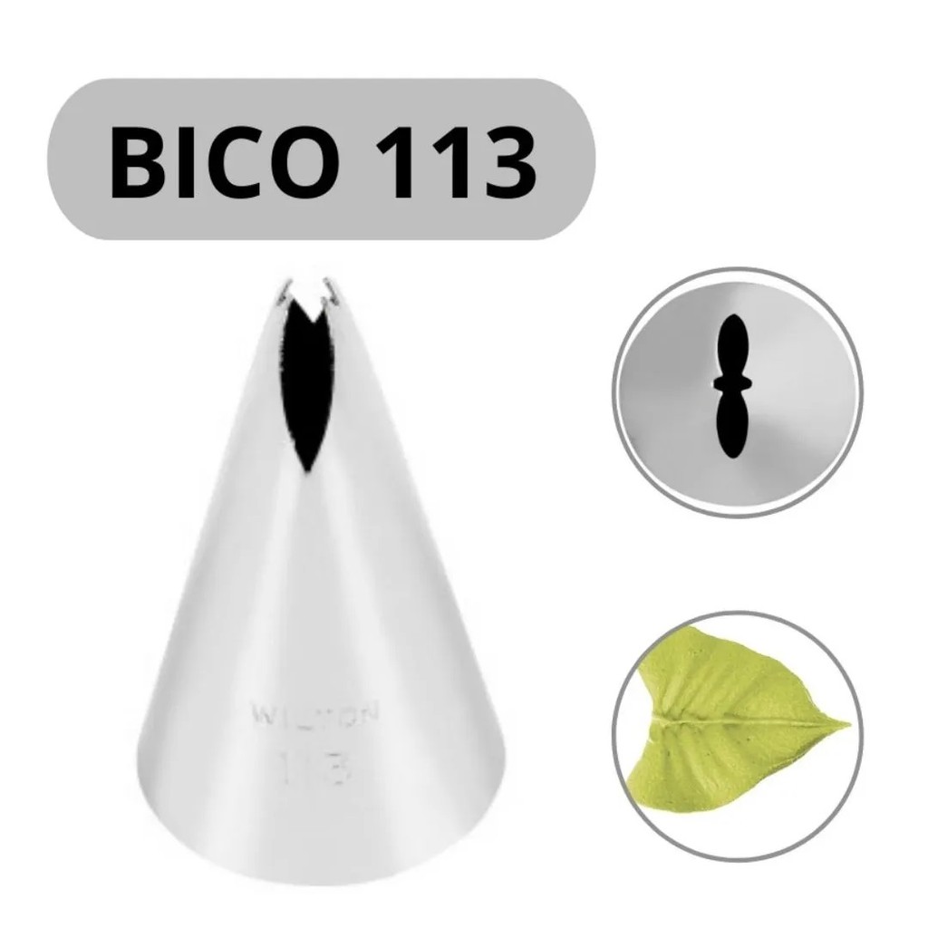 BICO PARA CONFEITAR AÇO INOX WILTON - FOLHA 113