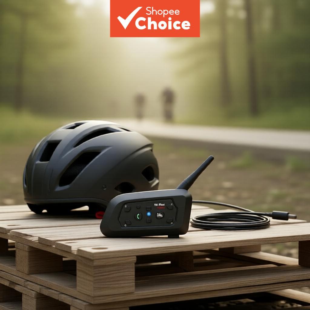 Fones de ouvido V6 Plus para capacete de motocicleta, intercomunicador Bluetooth, redução de ruído, tocador de música,