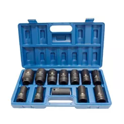 Jogo de Soquete Longo Impacto 3/4" 17-38mm 12 Pecas Bremen 9465