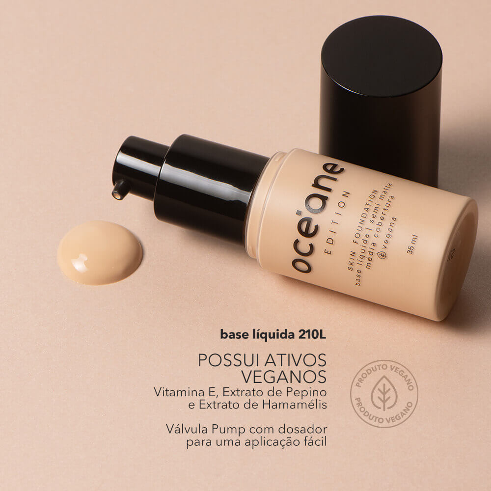 Base Líquida Clara Semi-Matte – Skin Foundation 210l Océane Edition 35ml · foto 2