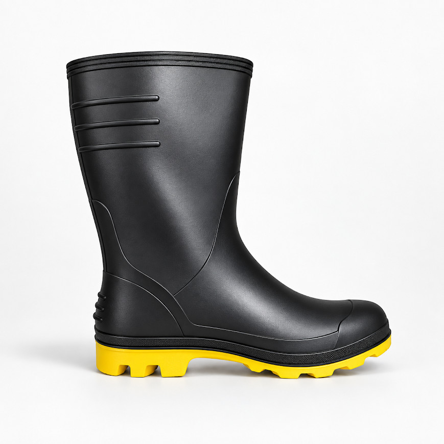 Bota Galocha Unisex Pvc Chuva Motociclista Moto Impermeável Forrado Antiderrapante Resistente — imagem 2 de 2