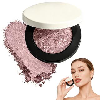 Sombra metálica multicolorida, nova sombra cintilante multicolorida 2026, uma paleta de sombras modulável adequada para 