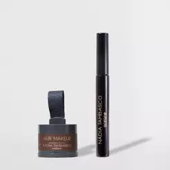 Kit Maquiagem Capilar Castanho Escuro + Anti-Frizz Capilar Nádia Tambasco By Océane (2 Produtos)