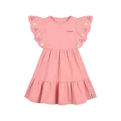 Vestido Infantil Menina Babado Fofinha Elian Rosa