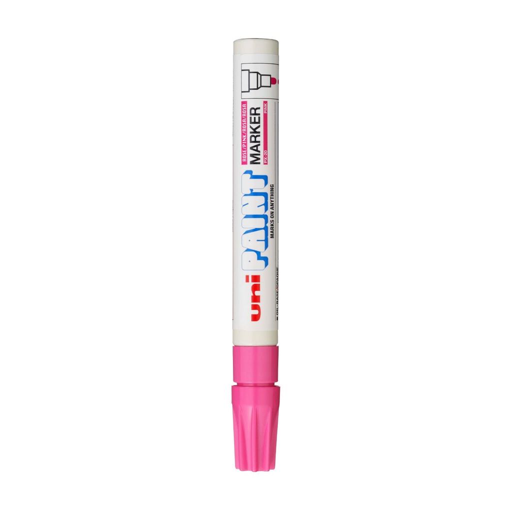 Pincel marcador permanente Paint Marker rosa PX-20 Uni-Paint — imagem 2 de 2