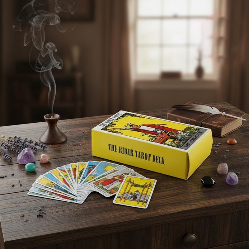 Conjunto de cartas de tarot para iniciantes, ideal para festas com amigos e familiares. 3CWA.