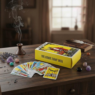 Conjunto de cartas de tarot para iniciantes, ideal para festas com amigos e familiares. 3CWA.