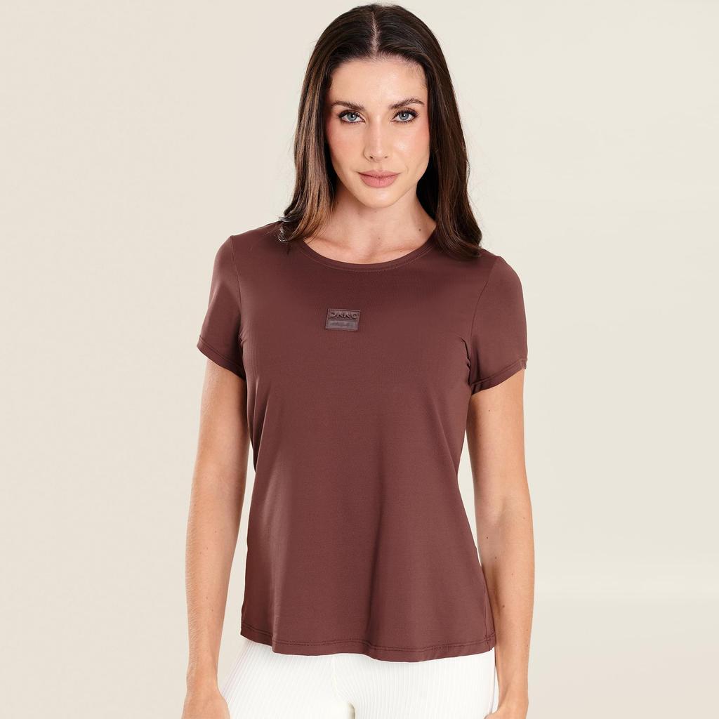 Camiseta Básica Gola Redonda Chocolamore Microfibra