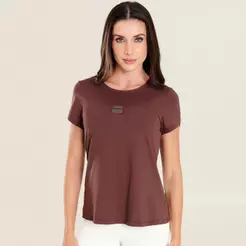 Camiseta Básica Gola Redonda Chocolamore Microfibra