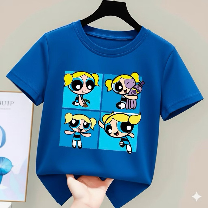Camiseta Infantil De Algodão Lindinha/Florzinha/Docinho As Meninas SuperPoderosas Estampadas 1 a 14