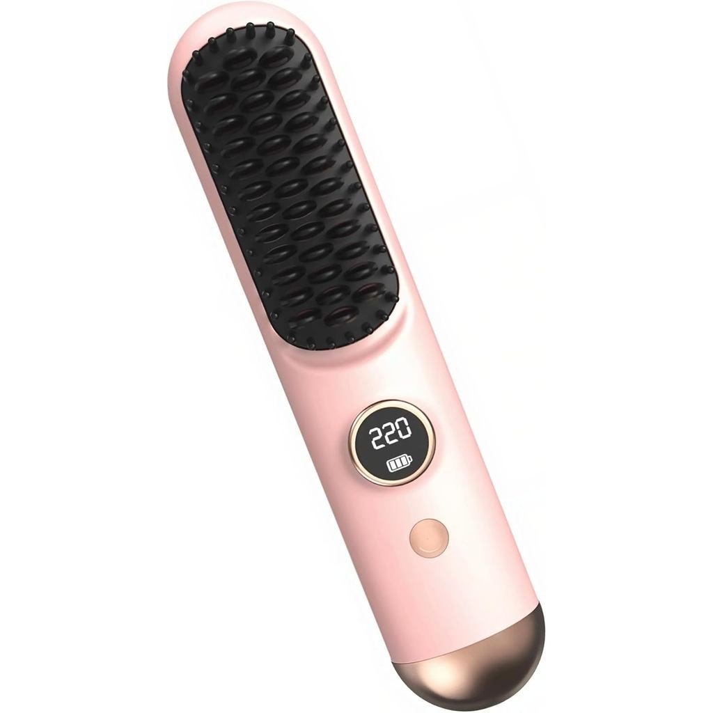 Escova Alisadora de Cabelo Sem Fio Go Brush Pro 2026 Atualizada para Cabelos Curtos