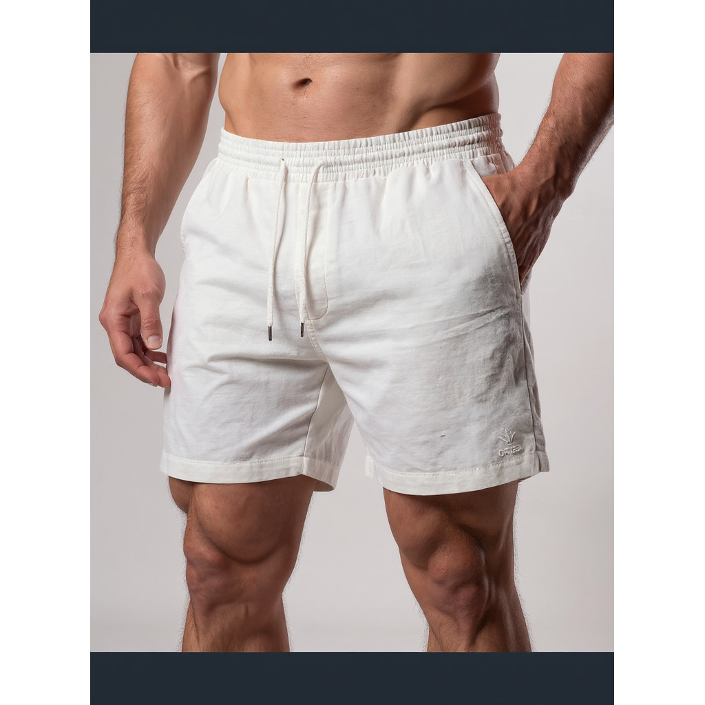 Kit 3 Bermudas Masculinas Linho Elastano Praiana Confortável Verão — Numa