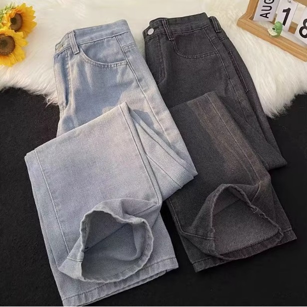 Comércio exterior de volta americano Retro resistente ao desgaste resistente à sujeira Jeans masculino verão High street
