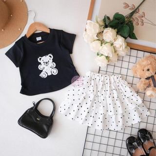 OWLET-Conjunto De Saia Baila-Terno Feminino-Fita 3D-De Bolinhas Com Babados-Moda Feminina