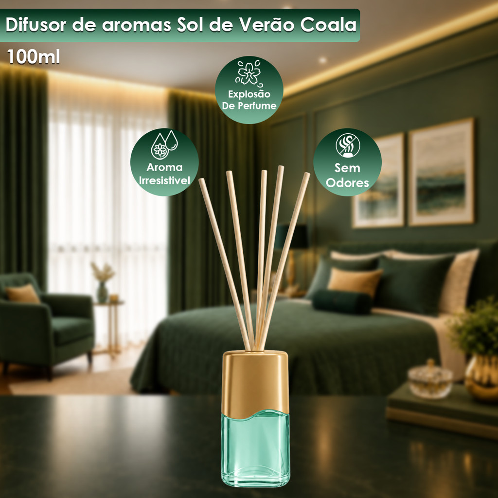 Difusor de Aromas Sol do Brasil 100ml Coala — imagem 2 de 2