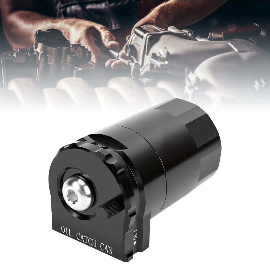 Captura de óleo pode kit liga de alumínio 300ml filtro de respiro do tanque separador do motor universal para a maioria