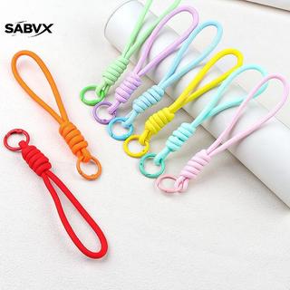 SABVX 5 Pçs/Lote Colorido Trançado Chaveiro Cordão Do Telefone Móvel Anti Perdido Nó Corda Cinta Das Mulheres Dos Homens