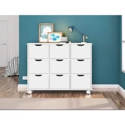 Nicho Organizador com 9 Gavetas Branco Branco