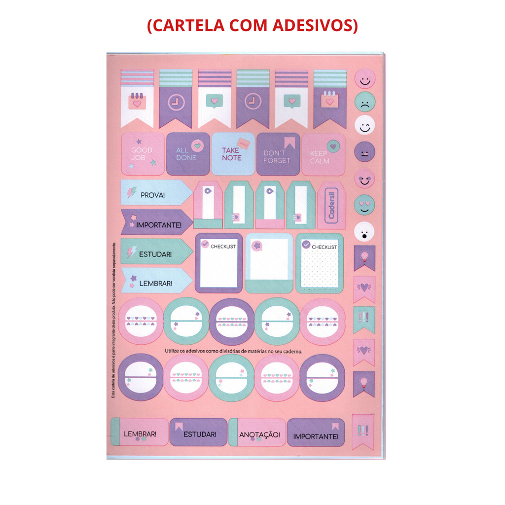 Kit 2 Cadernos 20 Matérias Universitário My Berry 320 Folhas - CADERSIL — imagem 2 de 2