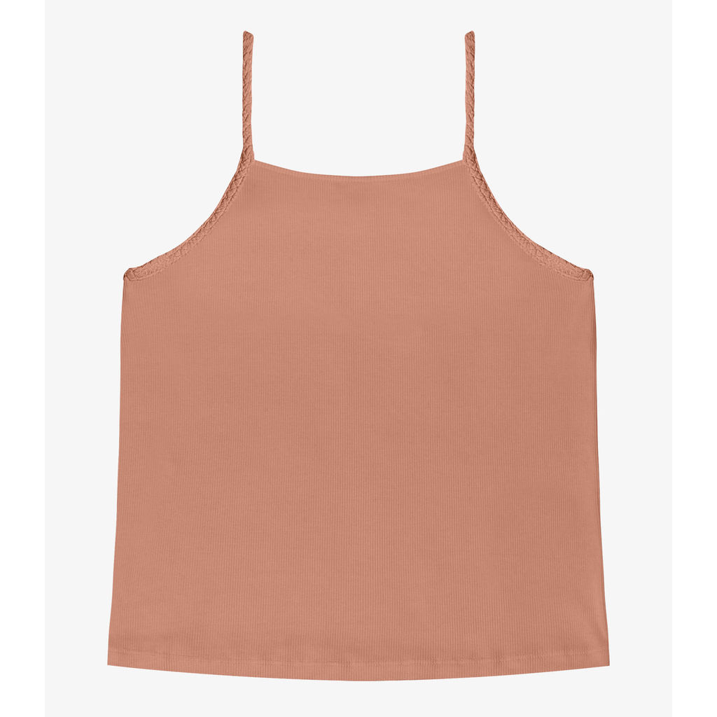 Regata Feminina Ribana de Viscose Rovitex Marrom · foto 2